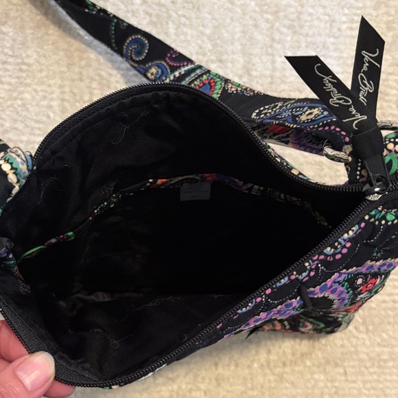 Vera Bradley Black and Multicolor Paisley Crossbody Bag - Picture 2 of 3